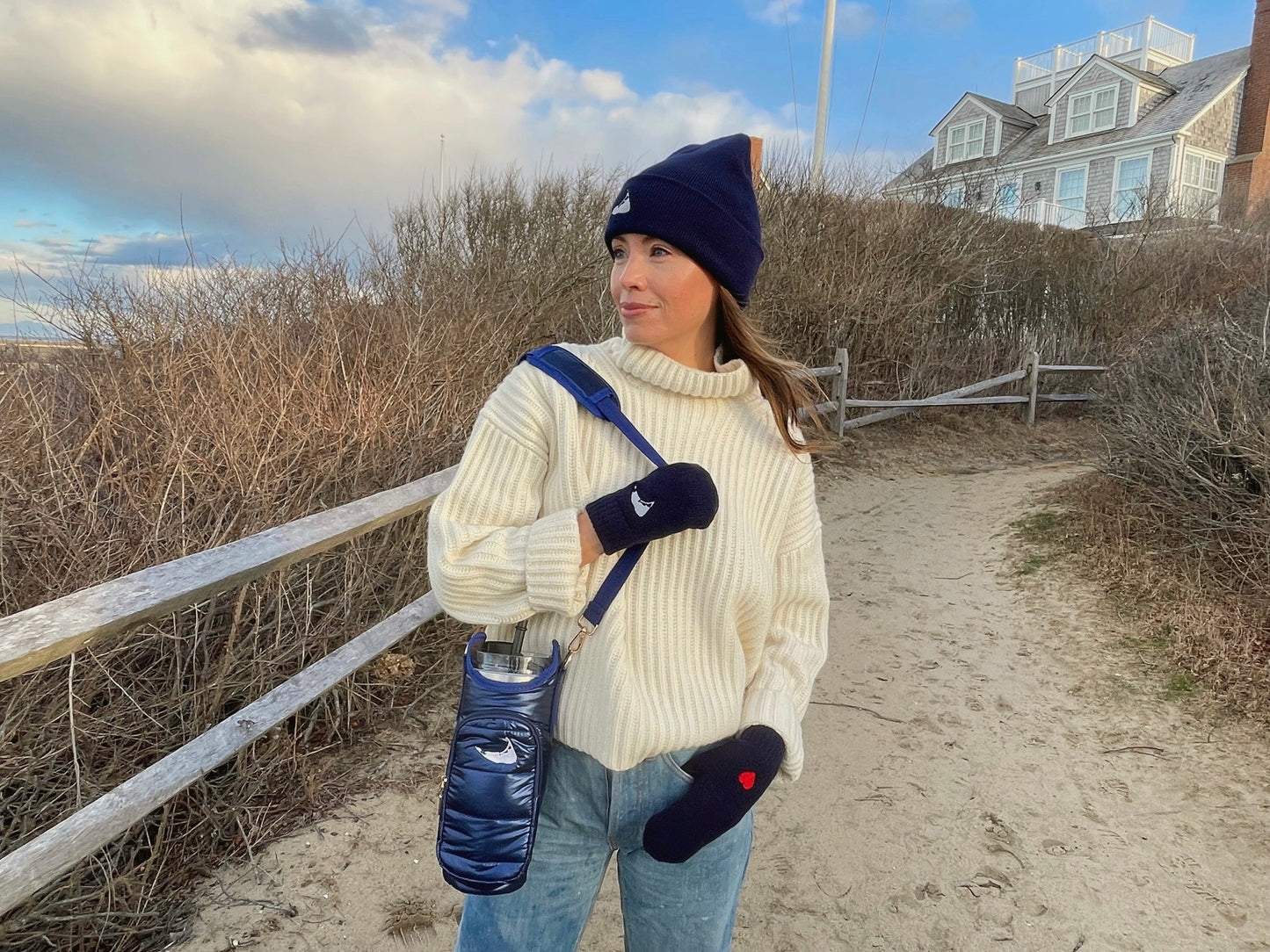 Nantucket Puffer Tumbler Carrier + 40oz Tumbler Bundle