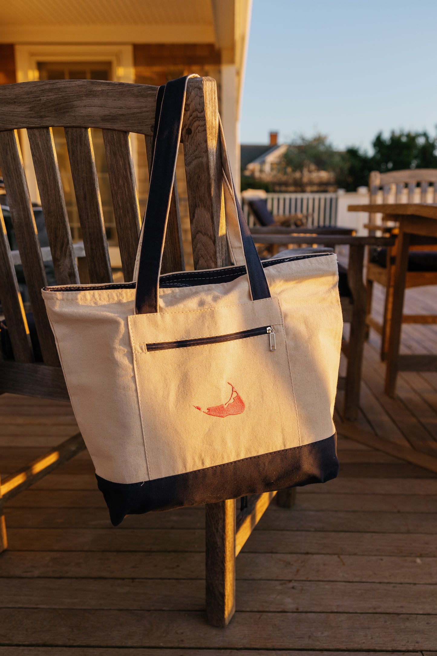Nantucket Pink Island Tote Bag