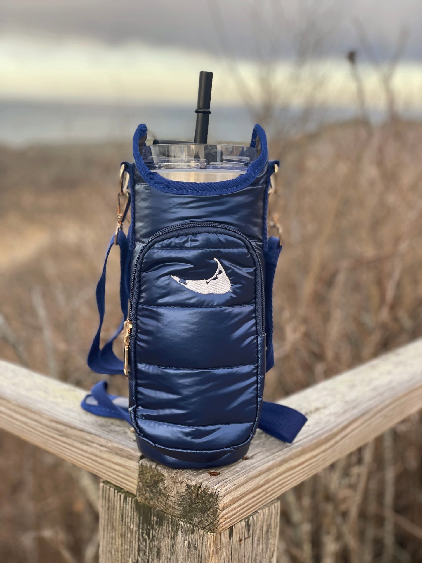 Nantucket Puffer Tumbler Carrier + 40oz Tumbler Bundle