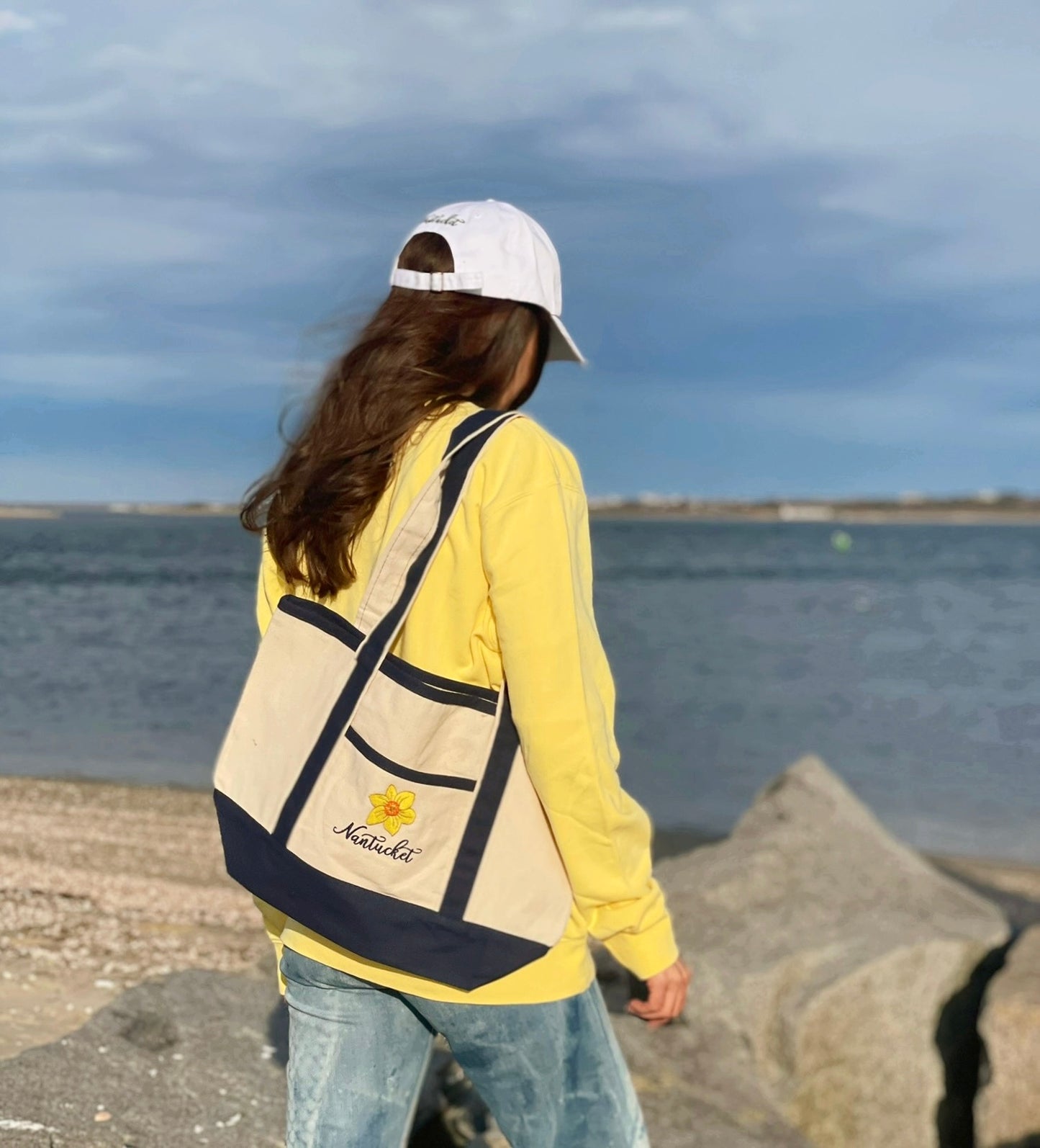 Nantucket Daffodil Tote Bag