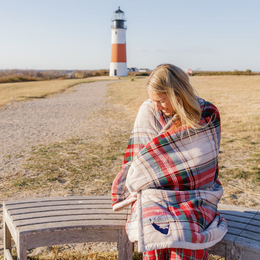 Plaid Fleece Sherpa Blanket - My Nantucket Shop

Shop authentic Nantucket-themed merchandise, clothing, towels, beanies, and stickers, designed with love and shipped directly from Nantucket, Massachusetts. Celebrate northeast island charm with unique, high-quality products perfect for every ACK/ Nantucket enthusiast. My Nantucket Shop is a boutique clothing store from ACK representing the east coast lifestyle.